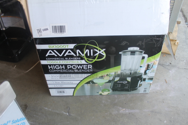 BRAND NEW IN BOX! AvaMix 928BX1000T Metal Commercial Countertop 3 1/2 hp Blender with Toggle Control and 48 oz. Container. 120 Volts, 1 Phase. Tested and Working! - Image 6 of 6