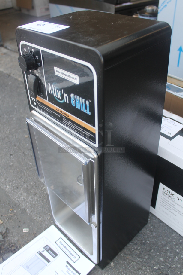 LIKE NEW! Hamilton Beach 94950 Stainless Steel Commercial Countertop Mix 'N Chill Heavy-Duty Frozen Dessert Mixer. 120 Volts, 1 Phase. Unit Has Only Been Used a Few Times! Tested and Working!  - Image 3 of 8