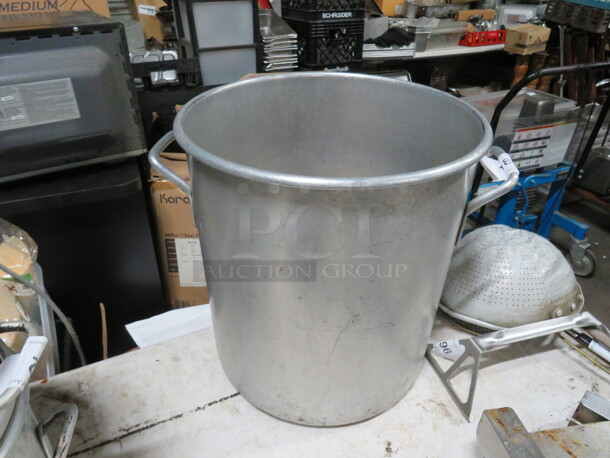 One Aluminum Stock Pot. 15X16 - Image 1 of 1