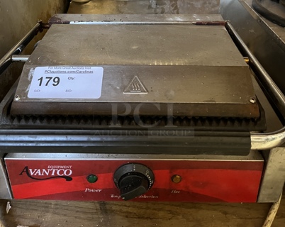 Avantco Panini Grill, 120V