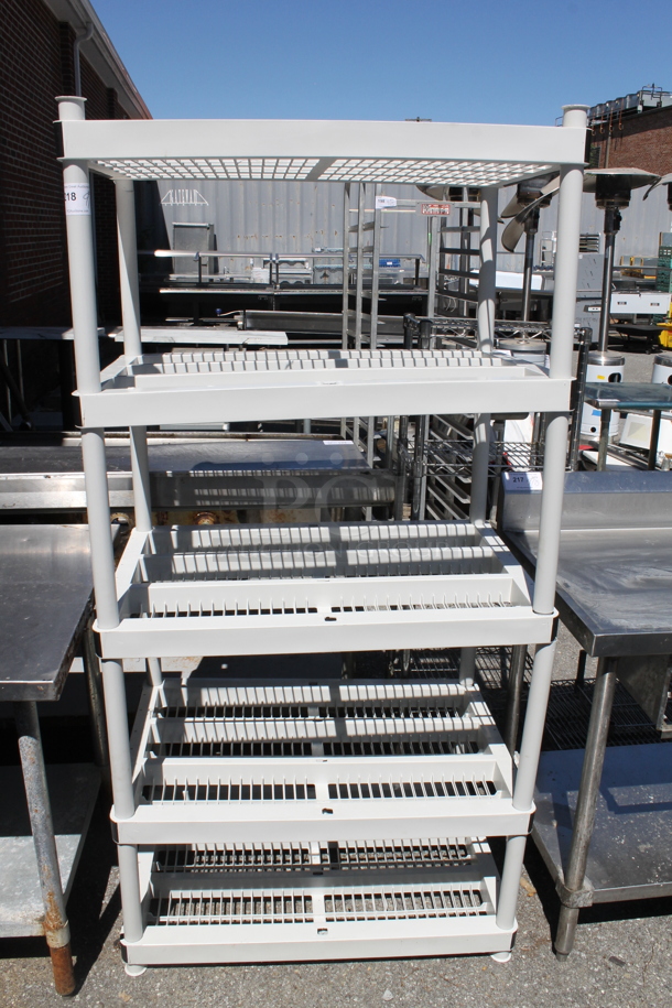 Gray Poly 5 Tier Shelving Unit. - Image 1 of 3