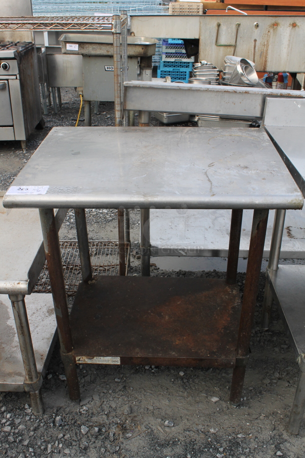 Stainless Steel Commercial Table w/ Metal Under Shelf. - Image 1 of 3