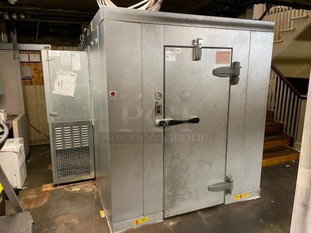 2018 Kolpak PC075S2 SELF CONTAINED 6'x10'x6' Walk In Cooler and Side Mount Compressor - Great for Tight Spaces! 115 Volts 1 Phase