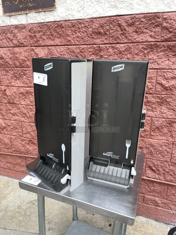 Clean! Dixie SmartStock Commercial Utensils Dispenser Forks Spoons and Knifes NSF  - Image 4 of 10