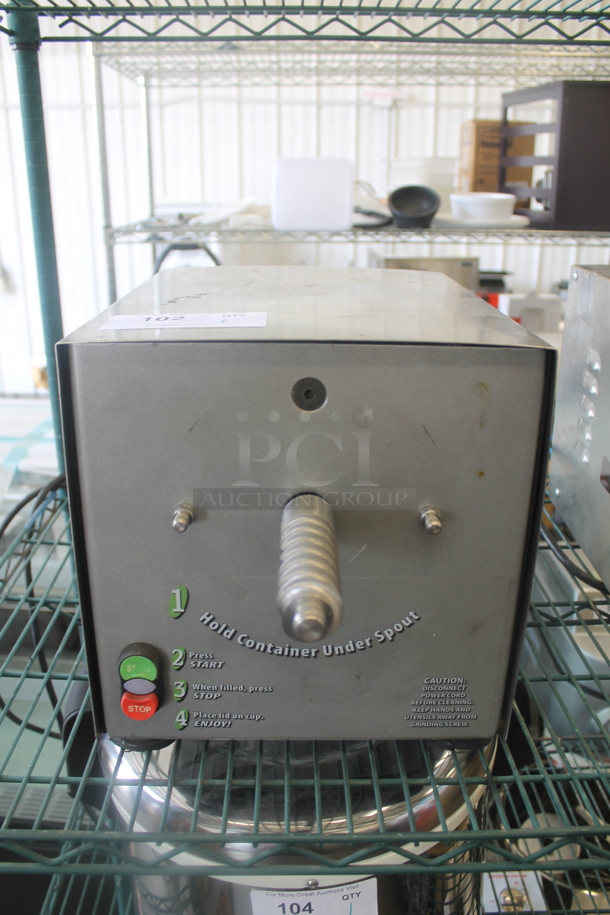 2016 Olde Tyme PN2 Stainless Steel Commercial Countertop Nut Grinder Base. 115 Volts, 1 Phase. Tested and Working! - Image 1 of 5