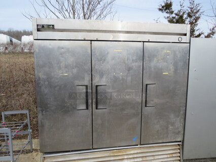 One True 3 Door Refrigerator With 9 Racks. Model# T72. 115 Volt. 78X30X80