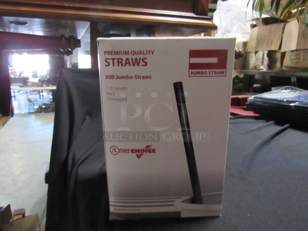 NEW Americhoice Jumbo Straw. 500ct. 3XBID.