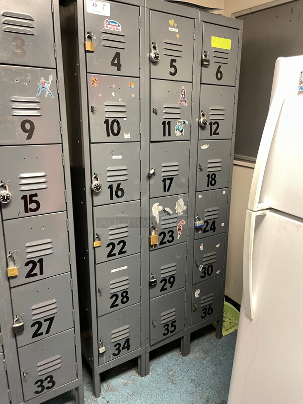 Commercial Employee Lockers Three Tiers Currently In Use! - Image 3 of 6