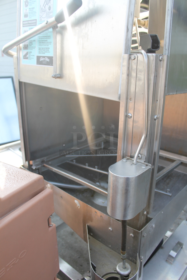 Auto-Chlor A5 Commercial Stainless Steel Dishwasher With Washmate And Drymate Detergents On Galvanized Legs. 115V.  - Image 11 of 12