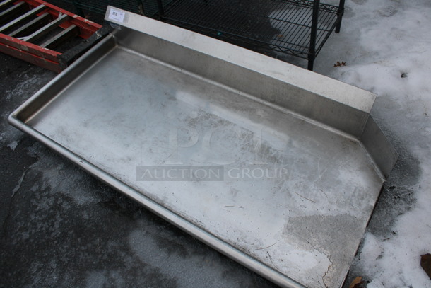 Stainless Steel Commercial Left Side Clean Side Dishwasher Table. 60x30x10 - Image 2 of 3