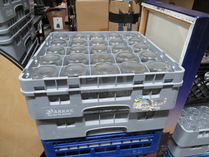 One Gray 25 Hole Dishwasher Rack. 