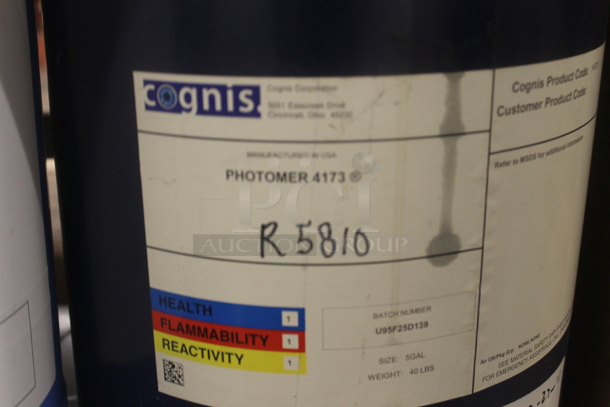 Gray Metal 6 Tier Shelving Unit w/ Contents Including Sartomer, Off White Ground Rubber and Oligomer. BUYER MUST REMOVE. - Image 5 of 8