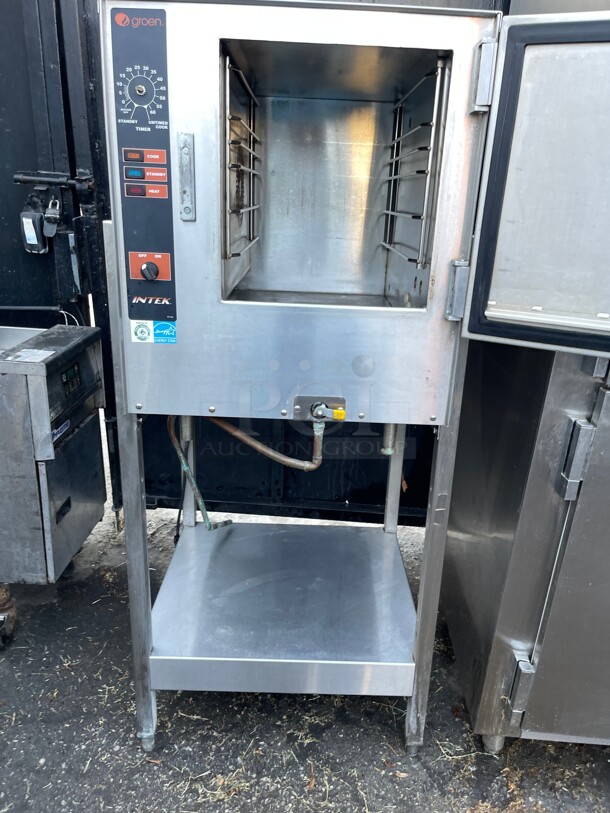WOW! Groen XS-208-12-3 (6) Pan Commercial Convection Natural Gas Steamer - With Stand, 115 Volt NSF Tested and Working! - Image 6 of 10