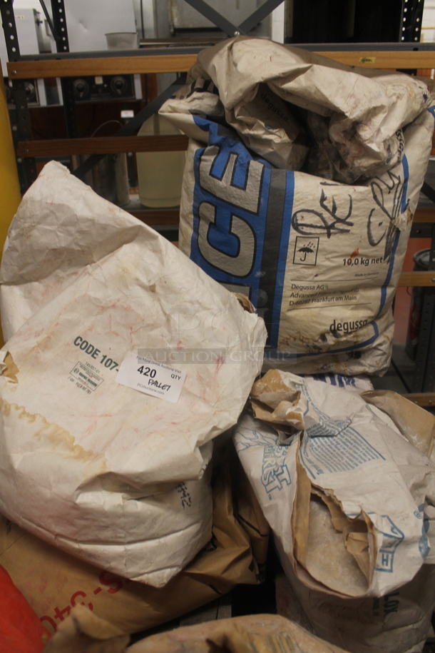 ALL ONE MONEY! PALLET LOT of Various Items Including Silica Bags. BUYER MUST REMOVE. - Image 1 of 5