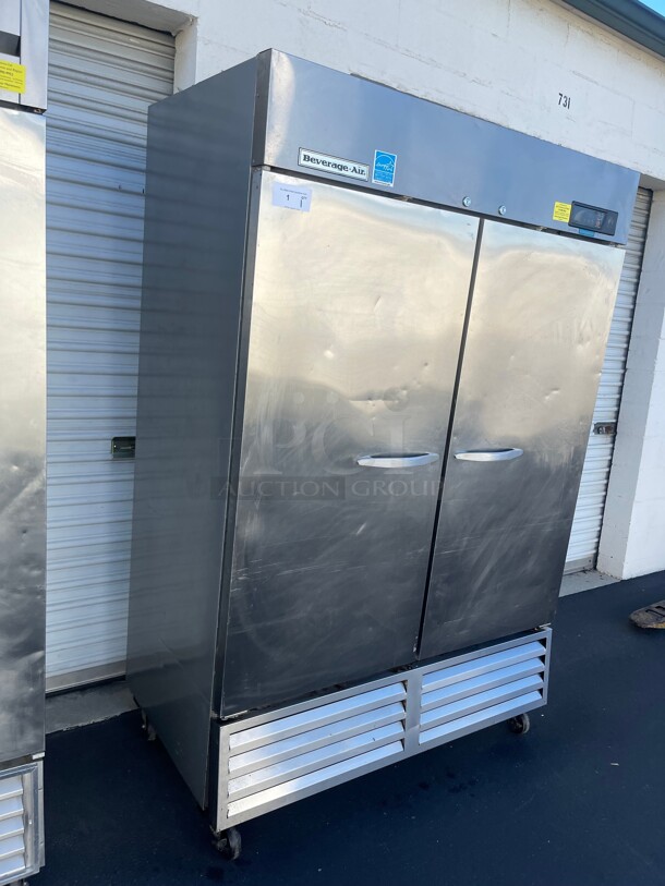 Nice! Beverage Air Commercial Two Door Refrigerator NSF 115 Volt Tested and Working!  - Image 8 of 8