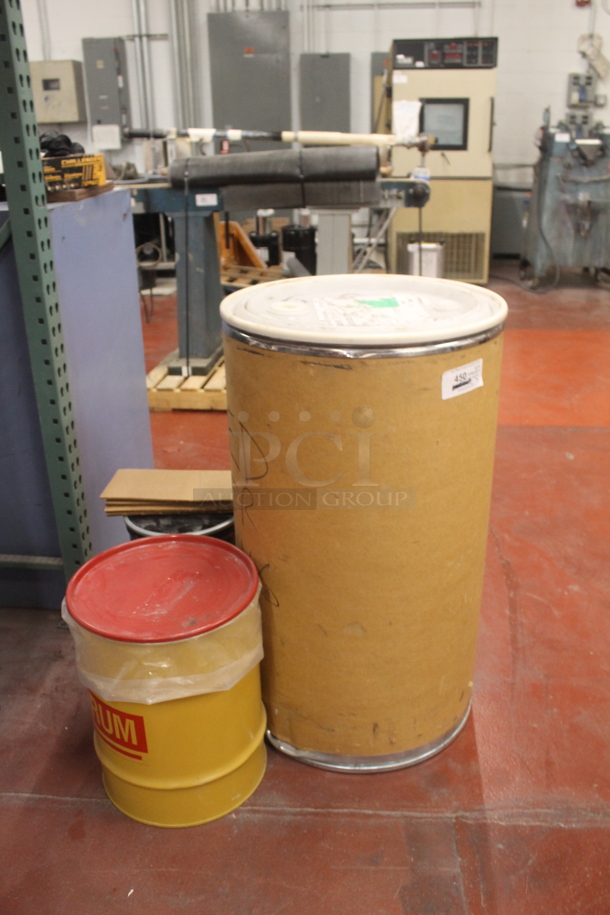 ALL ONE MONEY! Lot of Barrel, Metal Bucket and Poly Bucket. - Image 1 of 4