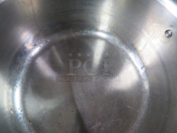 One 11.5X5.5 Heavy Duty All Clad Stainless Steel Stock Pot.  - Image 2 of 2