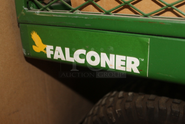 Falconer Green Metal Mesh Wagon w/ Contents on Casters. - Image 4 of 4