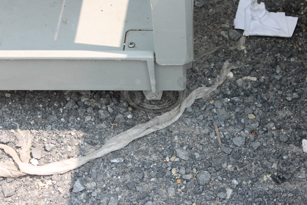 Gray Poly 2 Tier Cart on Commercial Casters. - Image 3 of 4