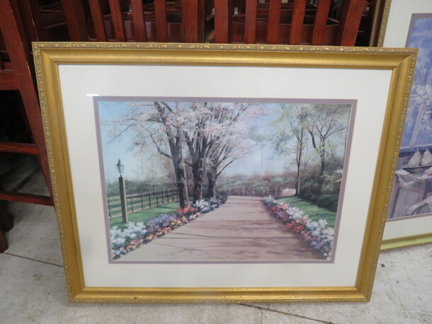 One 40X32 Beautiful Framed Matted Picture.