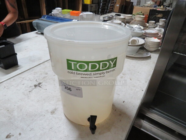 One Poly Beverage Dispenser With Lid.