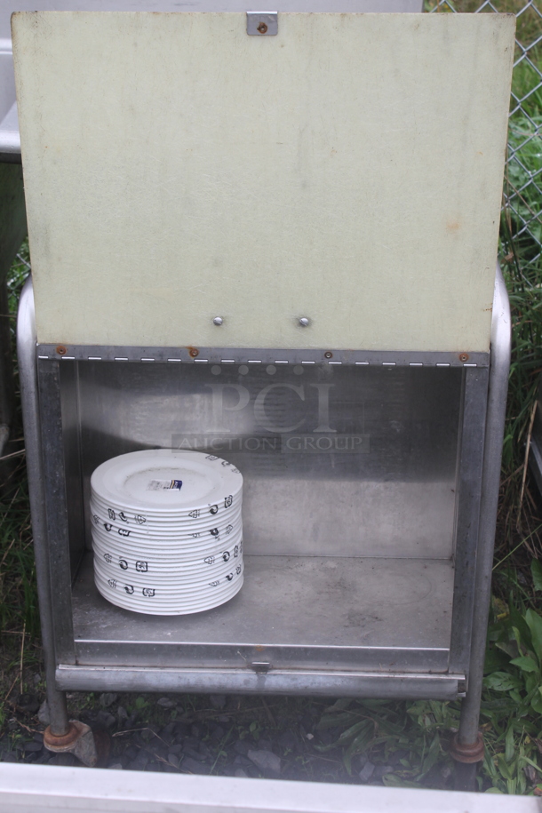 Stainless Steel Dish Cart w/ Plates on Commercial Casters. - Image 1 of 4