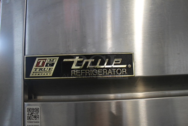 2014 True TG2R-2S ENERGY STAR Stainless Steel Commercial 2 Door Reach In Cooler w/ Poly Coated Racks on Commercial Casters. 115 Volts, 1 Phase. Tested and Working! - Image 3 of 10