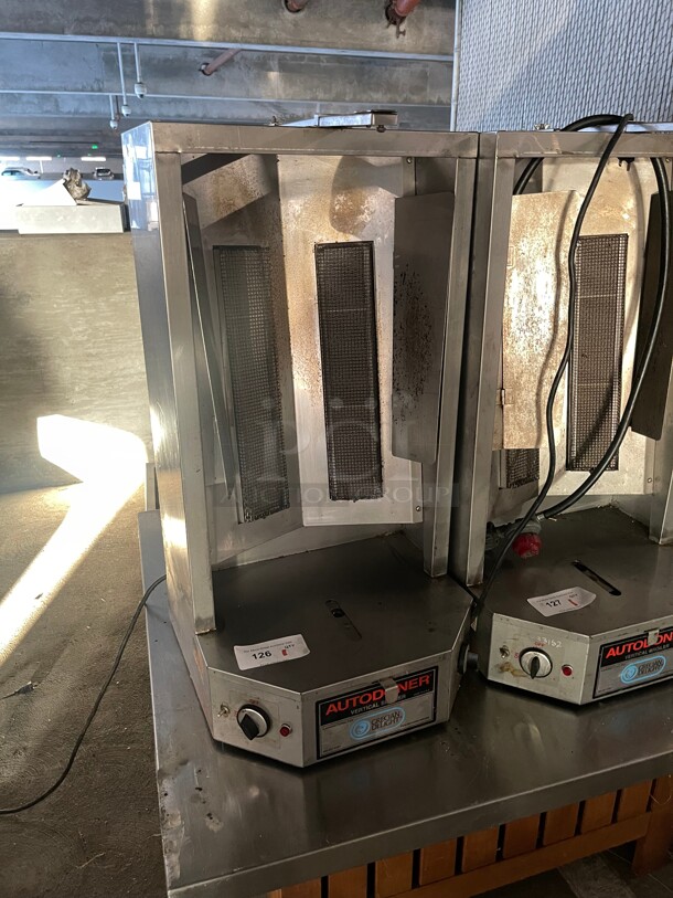 Working! Autodoner 3PG OPTIMAL AUTOMATICS AUTODONER GYRO VERTICAL BROILER - Propane NSF Tested and Working!