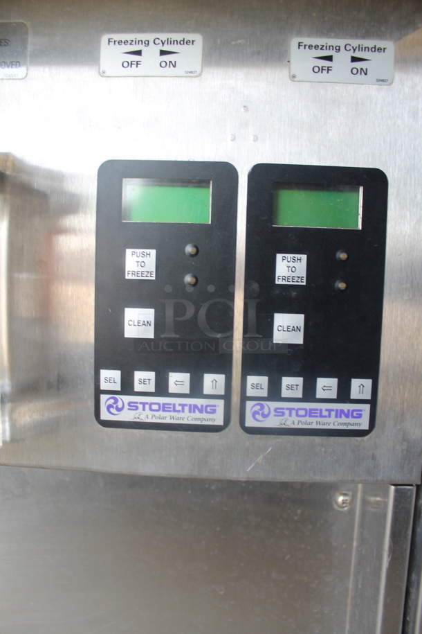 Stoelting Commercial Stainless Steel Countertop Air Cooled Soft Serve Ice Cream Machine With 2 Hoppers. Appears To Be 240 Volt, 1 Phase - Image 4 of 5