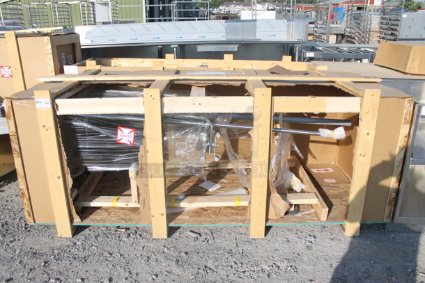 BRAND NEW! Metal and Glass Sneeze Guard - Image 1 of 6