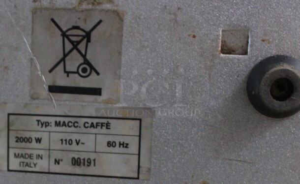 Facile Stainless Steel Commercial Countertop Single Group Espresso Machine w/ Steam Wand. 110 Volts, 1 Phase. 9x14x15 - Image 6 of 6