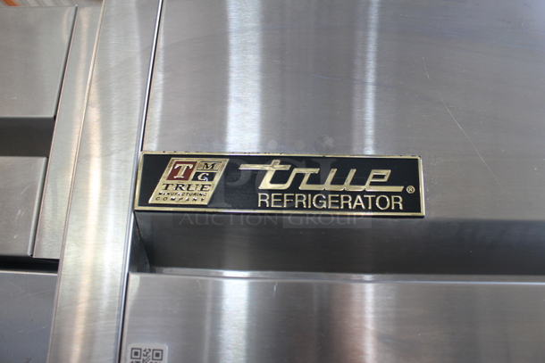 2013 True TG1R-1S ENERGY STAR Stainless Steel Commercial Single Door Reach In Cooler w/ Poly Coated Racks on Commercial Casters. 115 Volts, 1 Phase. Tested and Working! - Image 3 of 7