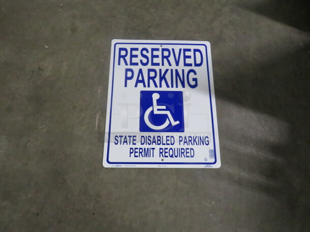 Handicap Parking Sign.