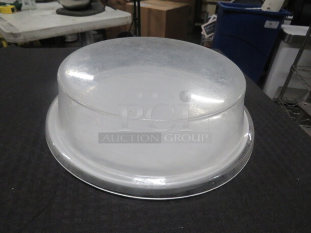 One 12 Inch CAC Display Ceramic Plate With Poly Dome Lid. - Image 1 of 2