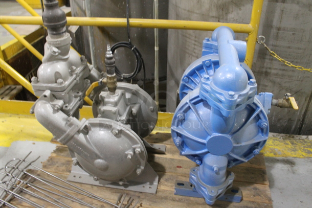 ALL ONE MONEY! PALLET LOT of Various Items Including Metal Commercial Compressors; 2 Husky 1040, Sandpiper ST1-A and Wilden Pump. BUYER MUST REMOVE. - Image 6 of 9