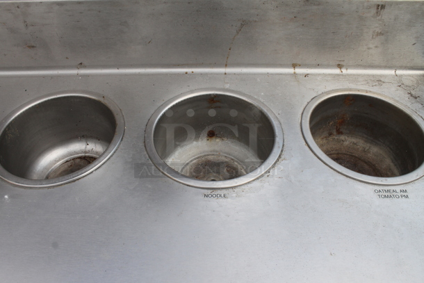 Stainless Steel Commercial Table w/ Sink Bay, 8 Steam Wells and Under Shelf. - Image 4 of 11