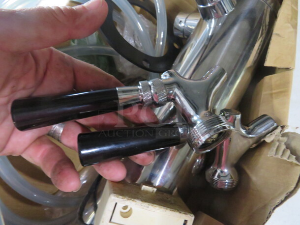 One NEW Stainless Steel 2 Tap Tower.  - Image 2 of 2