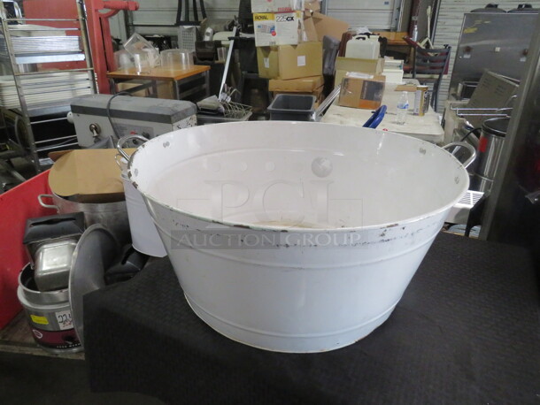 One 16 Inch Round Bucket With handles. - Image 1 of 1