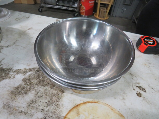 10 Inch Stainless Steel Mixing Bowls. 4XBID