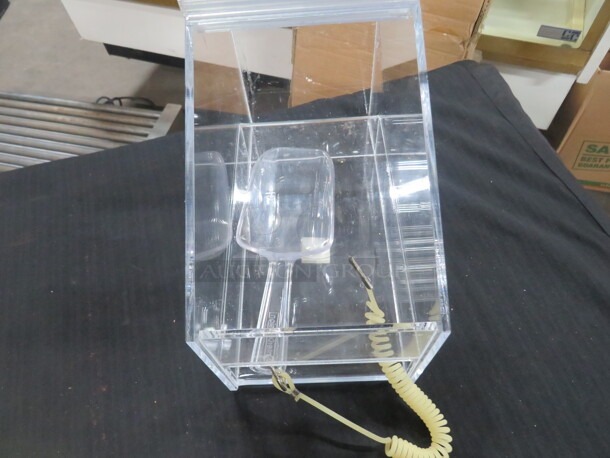 Acrylic Candy Bin With Flip Lid And Scoop.  - Image 2 of 4