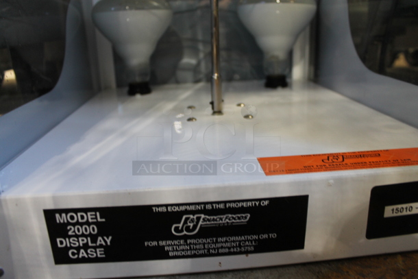J&J Snack Foods 2000 Metal Commercial Countertop Heated Display Case. Tested and Working! - Image 4 of 4