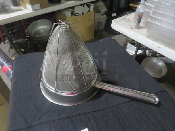 One Stainless Steel Cone Mesh  Strainer. - Image 1 of 1
