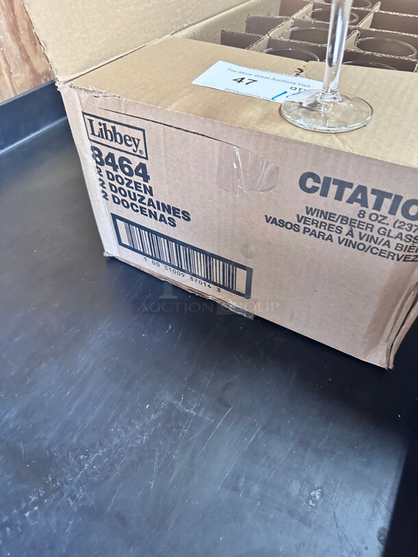 New! Libbey 8464 8 oz Citation Wine Beer Glass - Safedge Rim Guarantee NSF  - Image 3 of 6