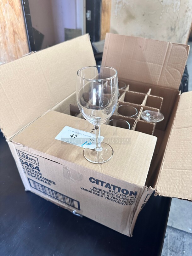 New! Libbey 8464 8 oz Citation Wine Beer Glass - Safedge Rim Guarantee NSF  - Image 4 of 6