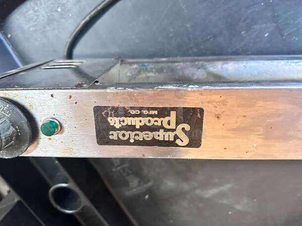 Working! Superior Products 36 inch  Glo-Ray Single Infrared Warmer with Infinite Controls - 120V, 800W NSF Tested and Working! - Image 3 of 7