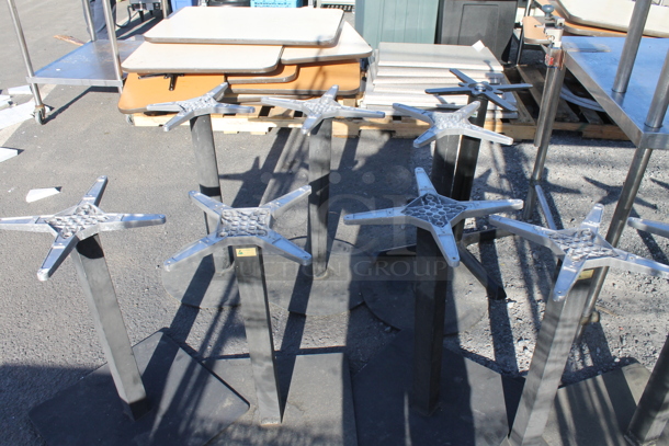 12 Metal Dining Height Table Bases. 12 Times Your Bid! - Image 3 of 3