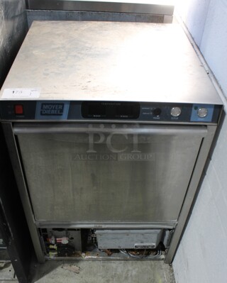 Moyer Diebel 201HT Stainless Steel Commercial Undercounter Dishwasher. 120-208/230 Volts, 3 Phase. 