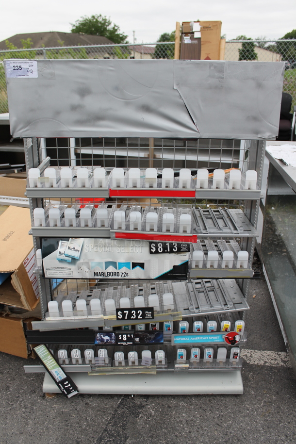 Gray Metal Cigarette Box Rack. - Image 1 of 5