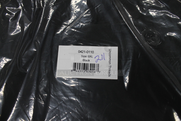 2 BRAND NEW! Uncommon Threads 0421-0100 6XL Delray Short Sleeve Dress Coats. 2 Times Your Bid! - Image 4 of 5