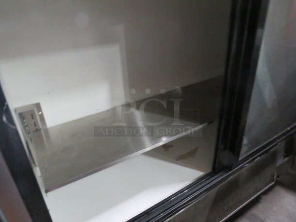 One Structural Concepts G-Series Combination Salad Prep/Refrigerated Self Serve Air Curtain Dual Service Merchandiser. Model# GP441RR. 208-230 Volt. 1 Phase. 51X51X56. $21,635.00. - Image 6 of 6
